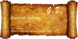 Gyulai Dalma névjegykártya